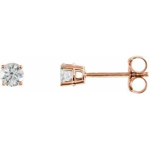 14K White 1/5 CTW Natural Diamond Stud Earrings