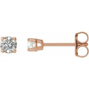 14K White 1/5 CTW Natural Diamond Stud Earrings