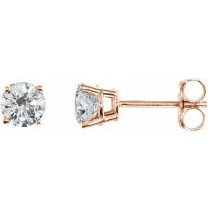 14K White 1/5 CTW Natural Diamond Stud Earrings