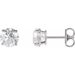 14K White 1/5 CTW Natural Diamond Stud Earrings