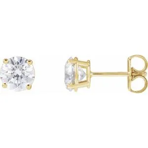 14K White 1/5 CTW Natural Diamond Stud Earrings