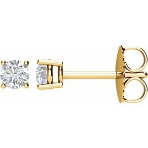 14K White 1/5 CTW Natural Diamond Stud Earrings