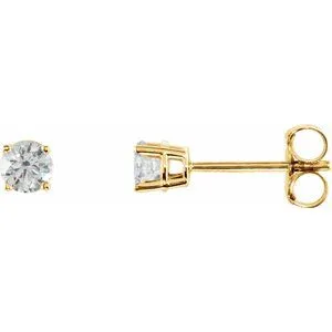 14K White 1/5 CTW Natural Diamond Stud Earrings