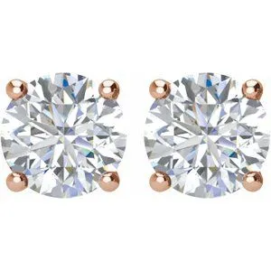 14K White 1/5 CTW Natural Diamond Stud Earrings