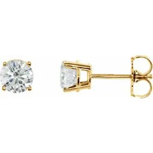 14K White 1/5 CTW Natural Diamond Stud Earrings