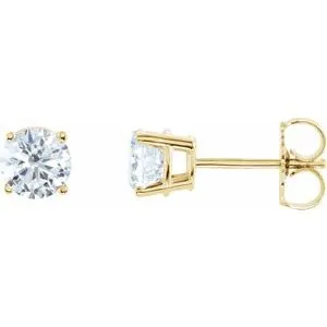 14K White 1/5 CTW Natural Diamond Stud Earrings