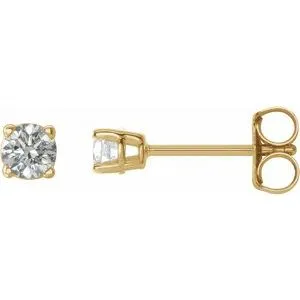 14K White 1/5 CTW Natural Diamond Stud Earrings