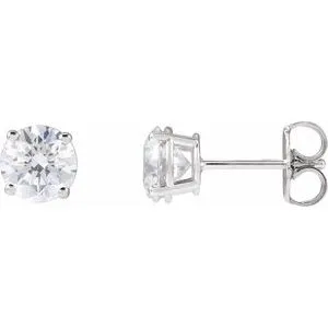 14K White 1/5 CTW Natural Diamond Stud Earrings