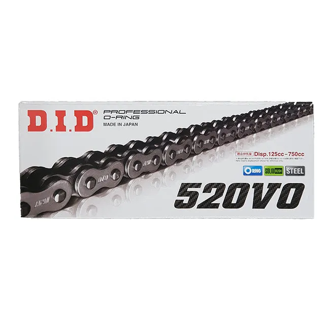 520VO x 116FB O'Ring solid bush chain w/ FJ clip link DID (520V116)