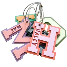 Acrylic Custom Bag Tags, Name Custom Personalized Keychains, Customizable Keychain for Family Men Women, Keychain Backpack for Kids, Stanl-y Keychain, B0gg Bag Accessories, Bag tags Luggage