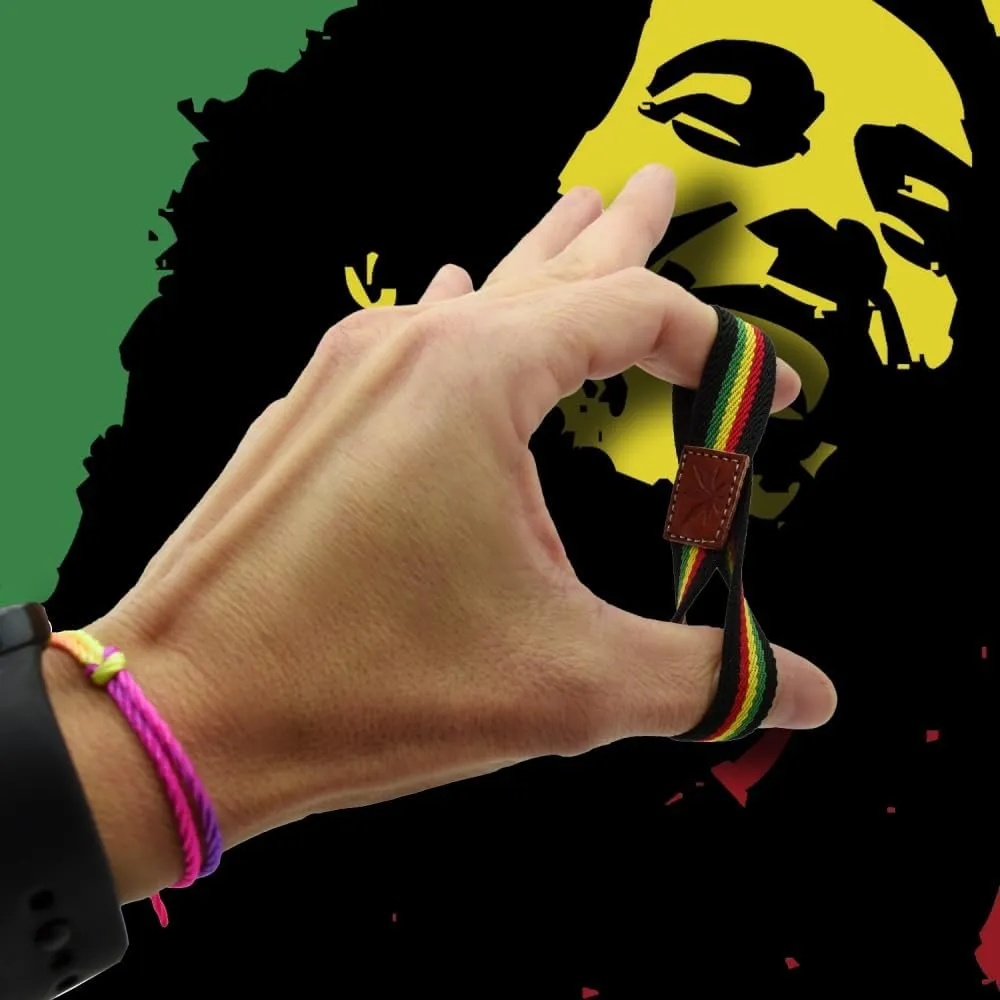 BDM Jamaican Bracelet, Rastafari Elastic BOD Marley, Reggae Jamaica, for Men and Women