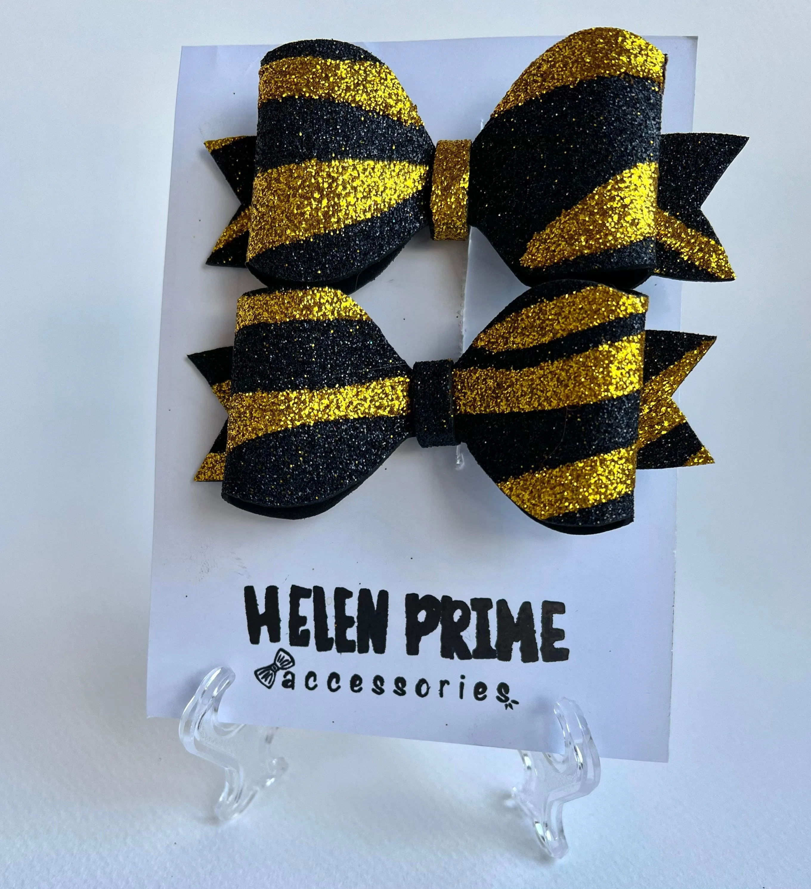 Black Gold Glitter Mini Pigtail Bow Set Safari inspired Pinwheel Baby Bow Hello 1st Grade Accessories Halloween Party Baby Accessories