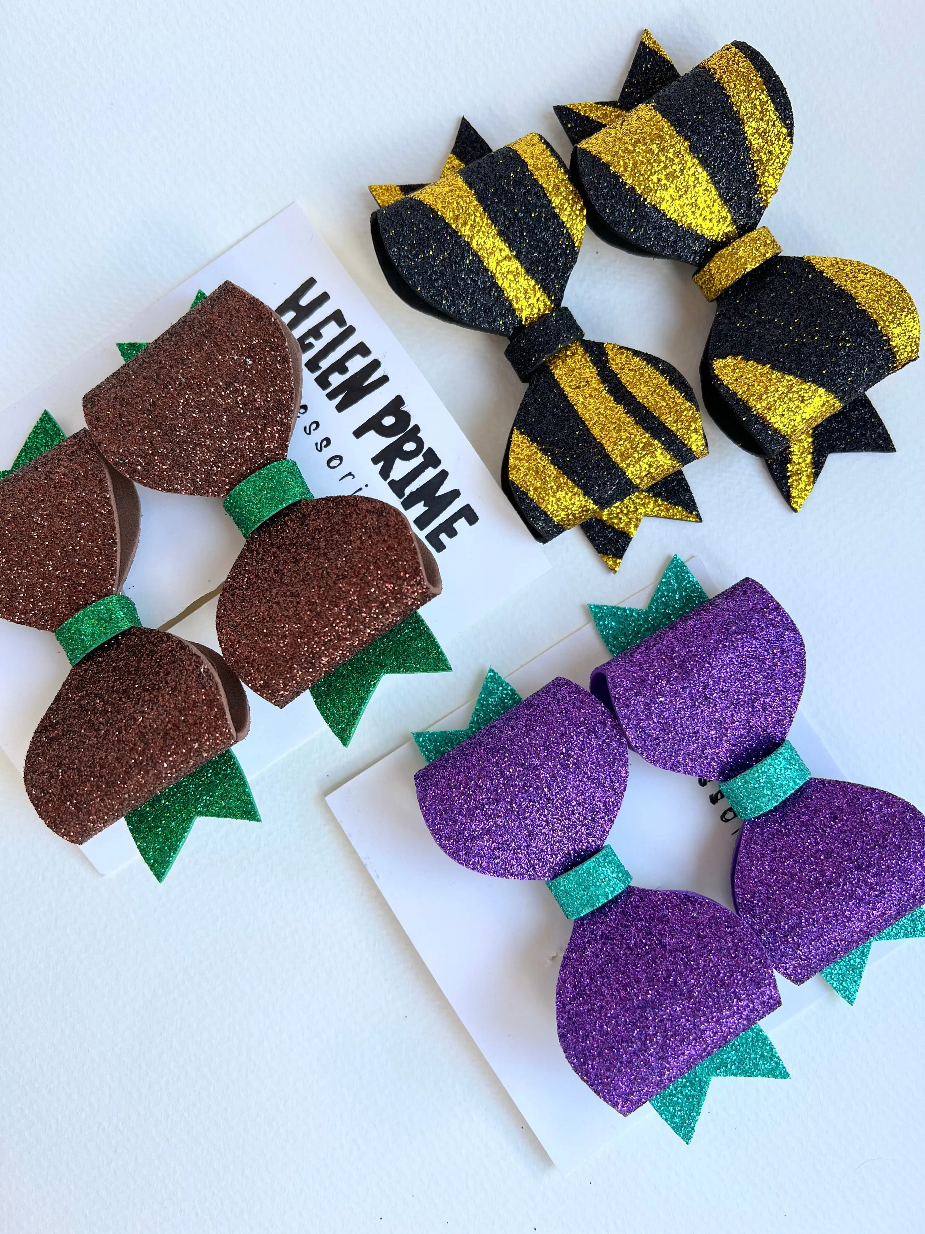 Black Gold Glitter Mini Pigtail Bow Set Safari inspired Pinwheel Baby Bow Hello 1st Grade Accessories Halloween Party Baby Accessories
