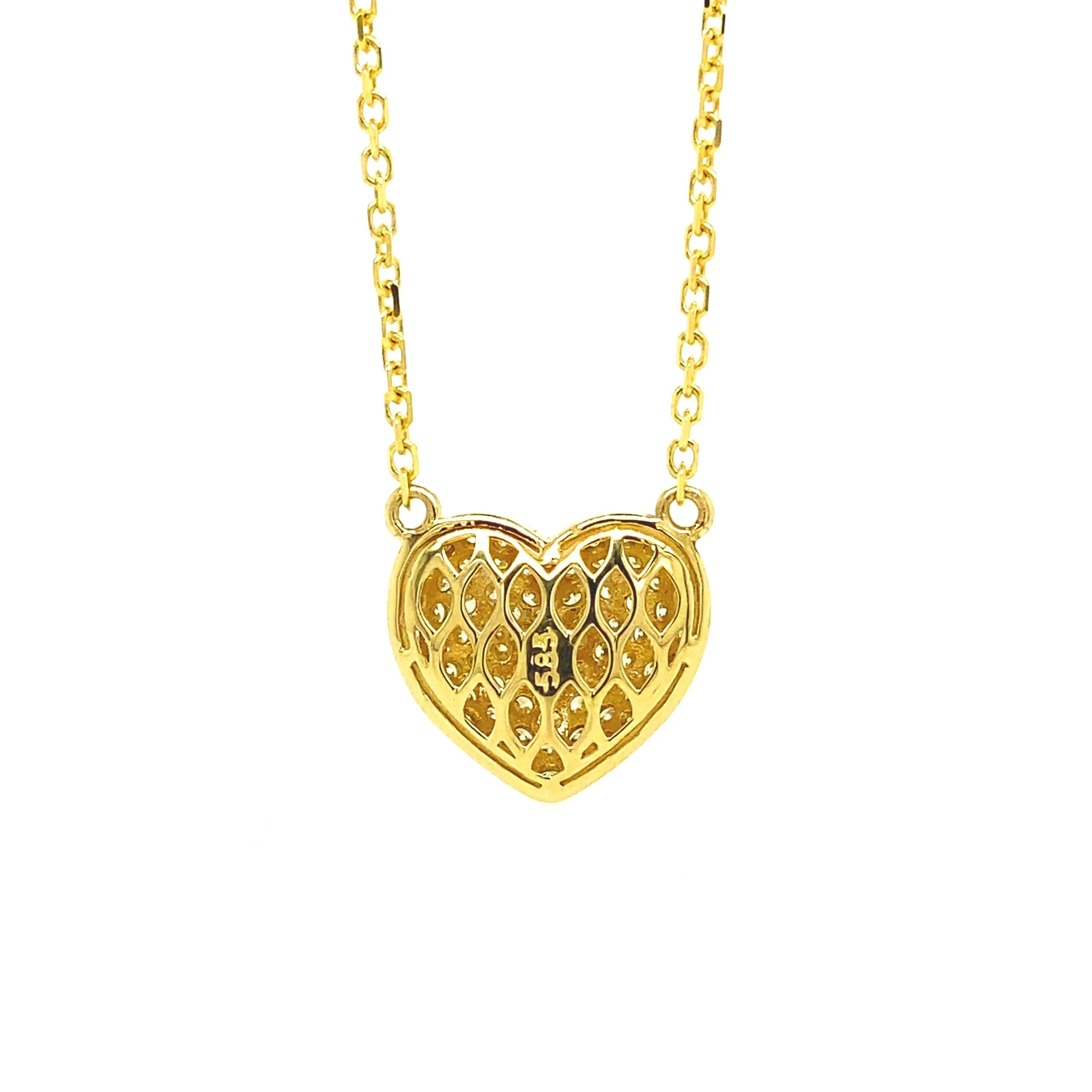 Diamond Heart Gold P011N