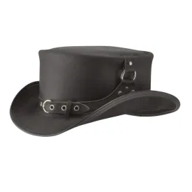El Dorado Steampunk Leather Top Hat
