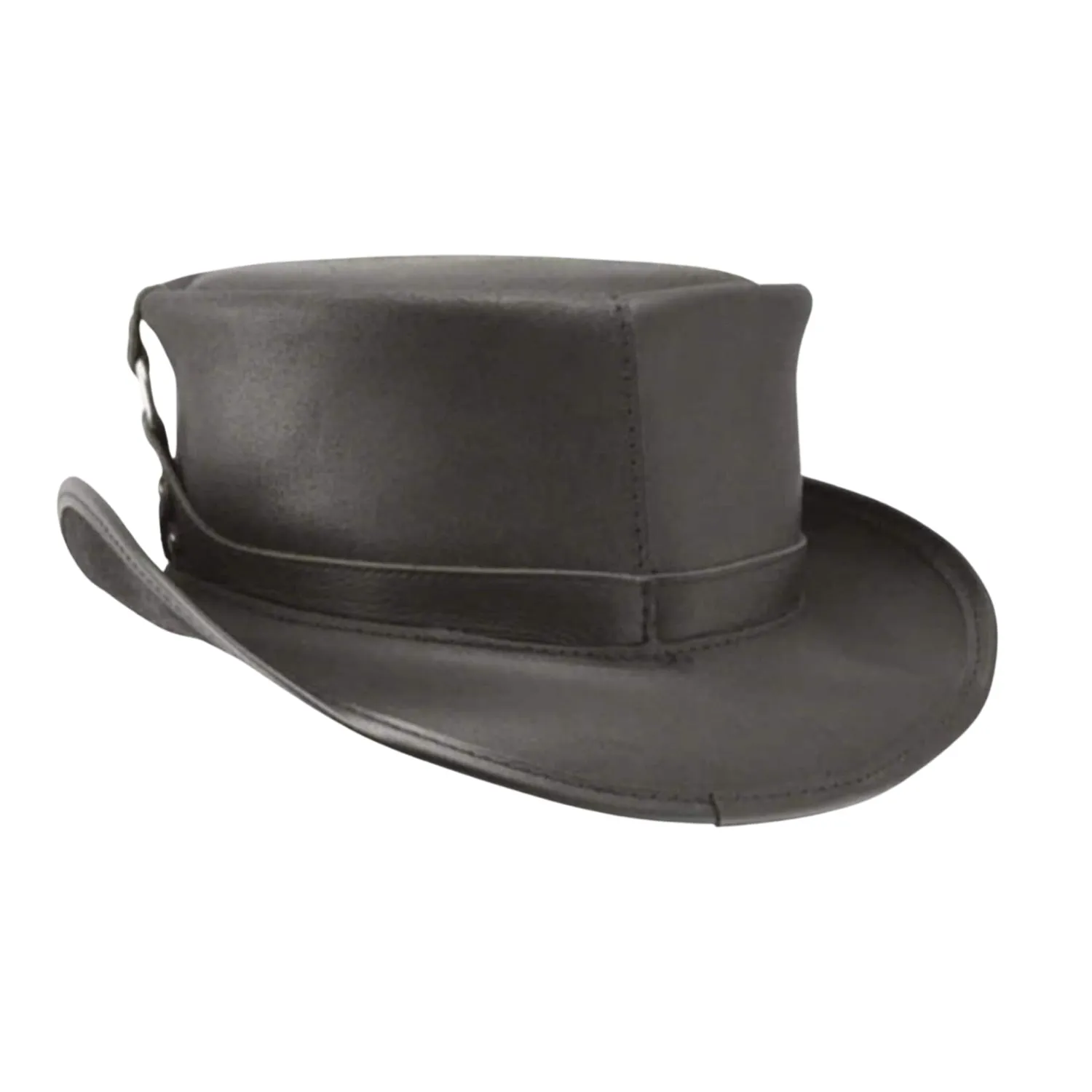 El Dorado Steampunk Leather Top Hat