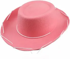 Faux Felt Western Cowboy Cowgirl Hat for Women Men Fedora Outdoor Wide Brim Hats with Strap Unisex Rolled up Caps