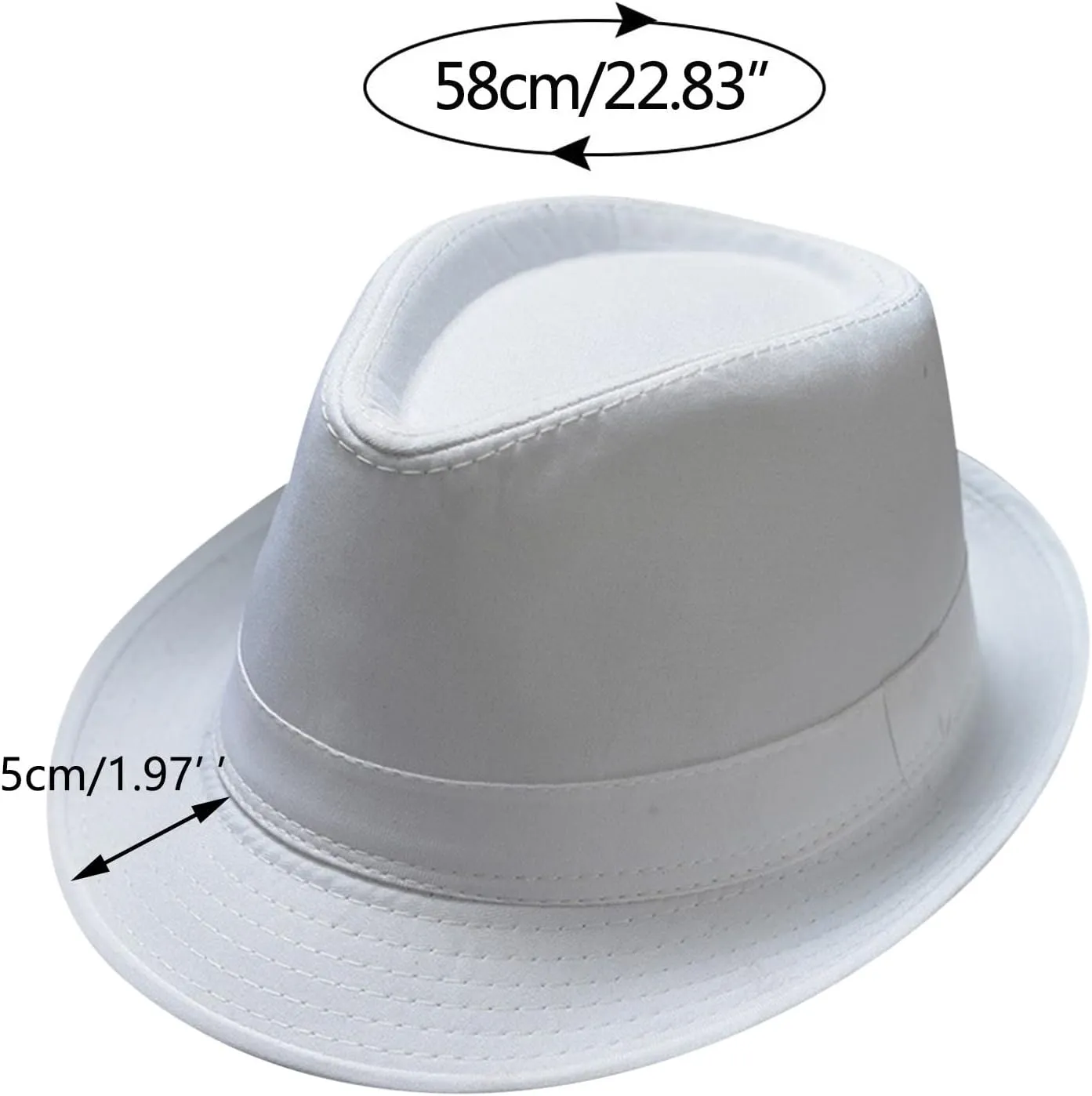 Fedora Hat Wide Brim Panama Cap Classic Floppy Warm Hat Winter Vintage Jazz Hat for Women & Men