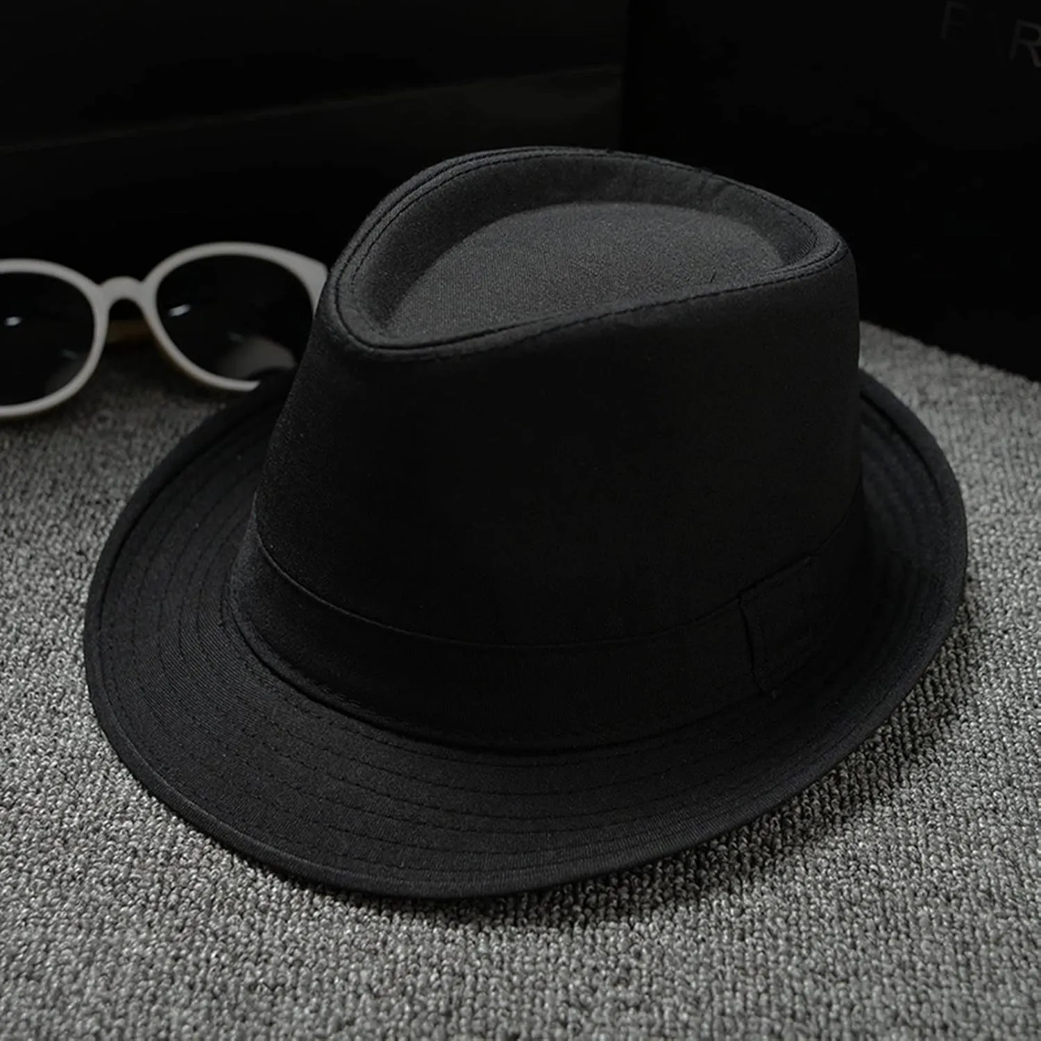 Fedora Hat Wide Brim Panama Cap Classic Floppy Warm Hat Winter Vintage Jazz Hat for Women & Men