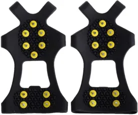 Ice Snow Grips 10 Stud Universal Ice Snow Shoe Spikes Grips Cleats Crampons Winter Climbing Safety Tool Anti Slip Shoes Spikes Cover S M L XL Ice Grips for Shoes