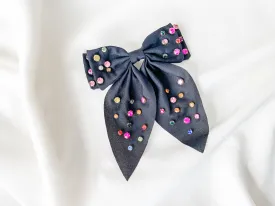 Jeweled Bow Hair Pin