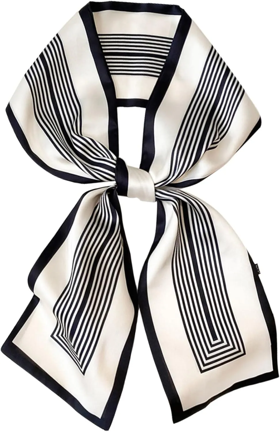 kcctoo 59 Long Silk Like Head Scarf Women's Fashion Square Neck Satin Scarfs for Bag Hair Scarves Gift 59 * 5.9