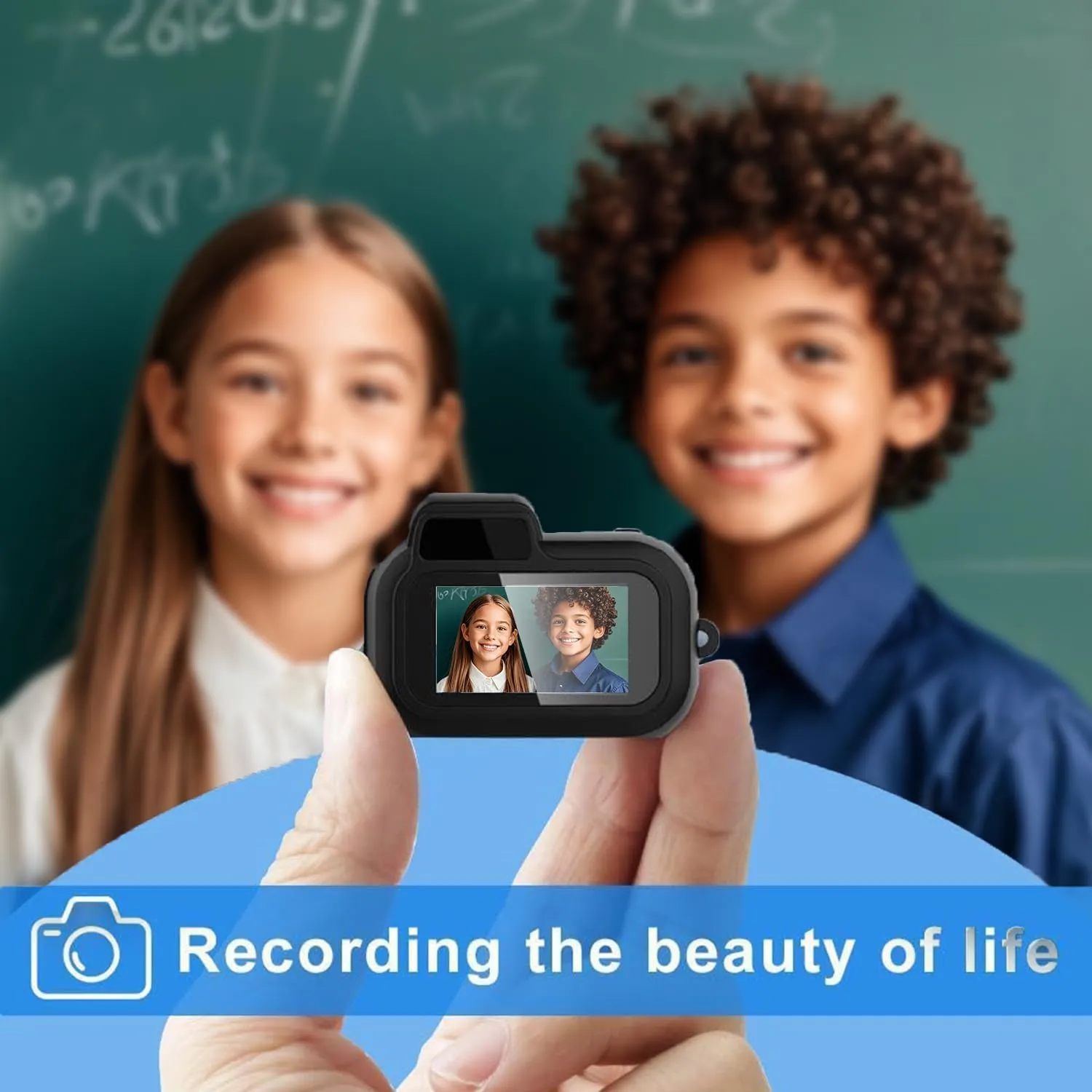Keychain Camera, World's Smallest 1080P Hd Mini Camera llavero,Keychain Photo/Video Camera, Retro Portable Mini100 Mins Battery Life, for Students, Kids (128)