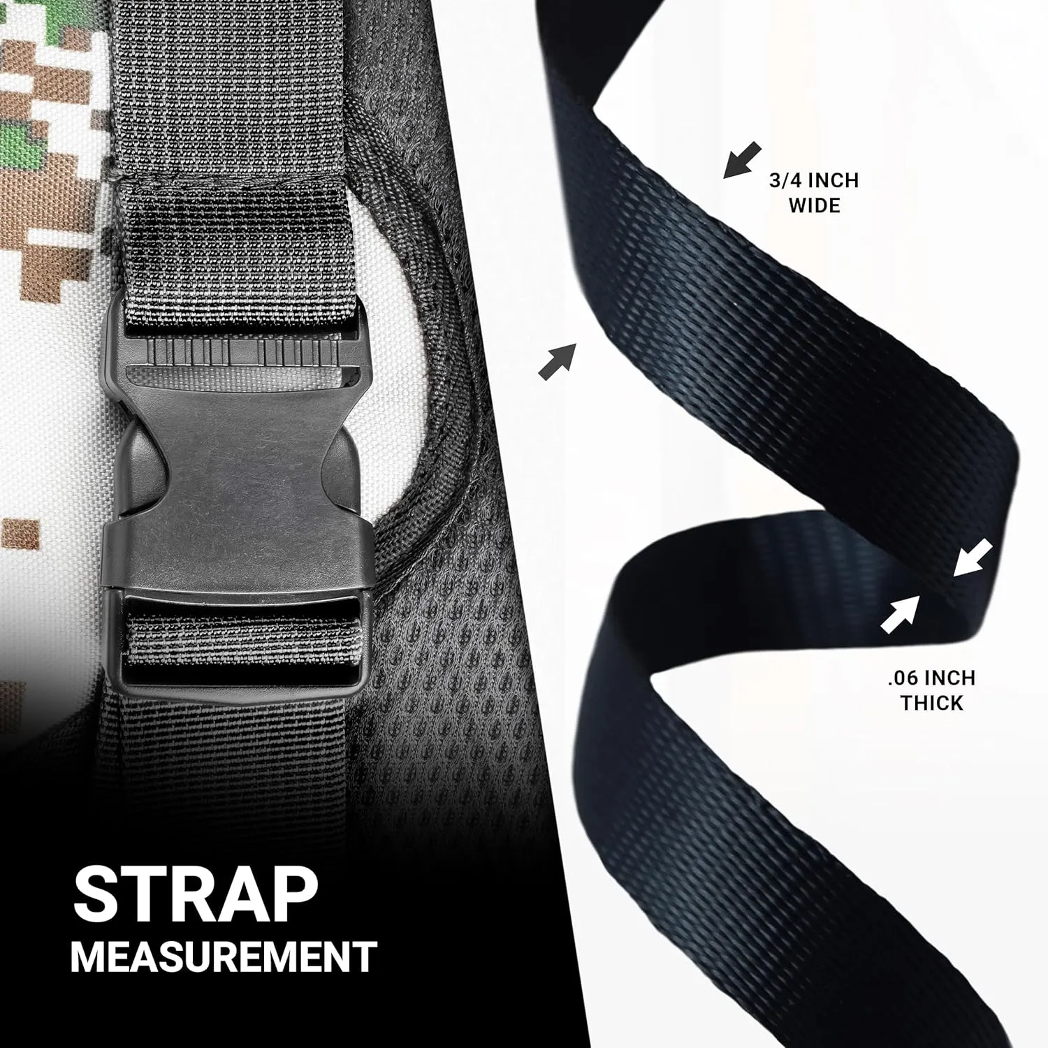 Lightweight Polypropylene Webbing - Poly Strapping for Outdoor DIY Gear Repair, Pet Collars, Crafts  3/4 Inch by 10, 25, or 50 Yards, Over 20 Colors
