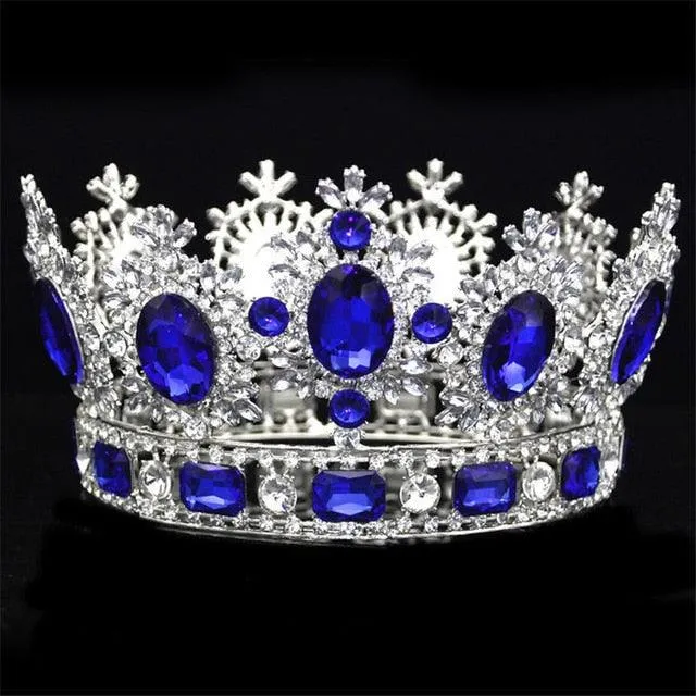 Luxuries Crystal Flower Wedding Red Tiara