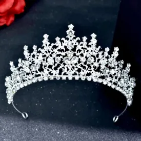 "Nayri" - Crystal Bridal Tiara - Available in Silver and Gold