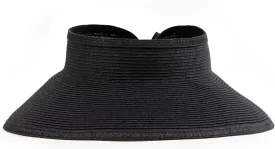 San Diego Hat Co. Women's One Size Ultrabraid Visor with Ribbon Binding, and Sweatband