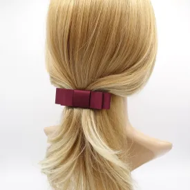 satin flat hair bow for women