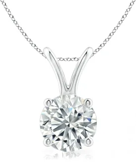 The Diamond Deal 1/4 Carat - 5 Carat | IGI Certified Lab Grown Diamond Pendant Necklace For Women | 14K White, Yellow Or Rose Gold | Lab Created Solitaire Lab-Grown Diamond Pendant Necklace