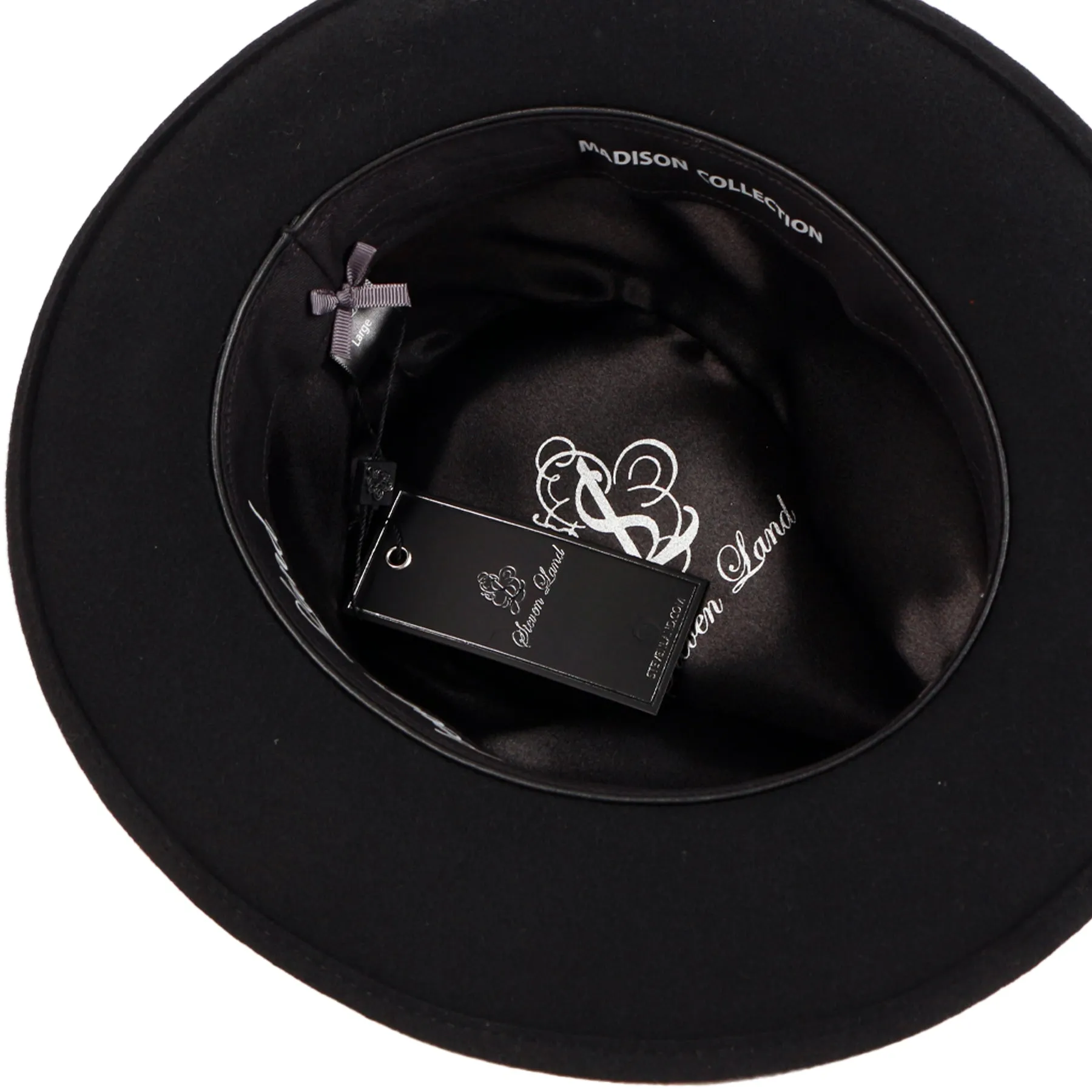The Madison Fedora | Fine Australian Wool Hat with Snap Brim | Black