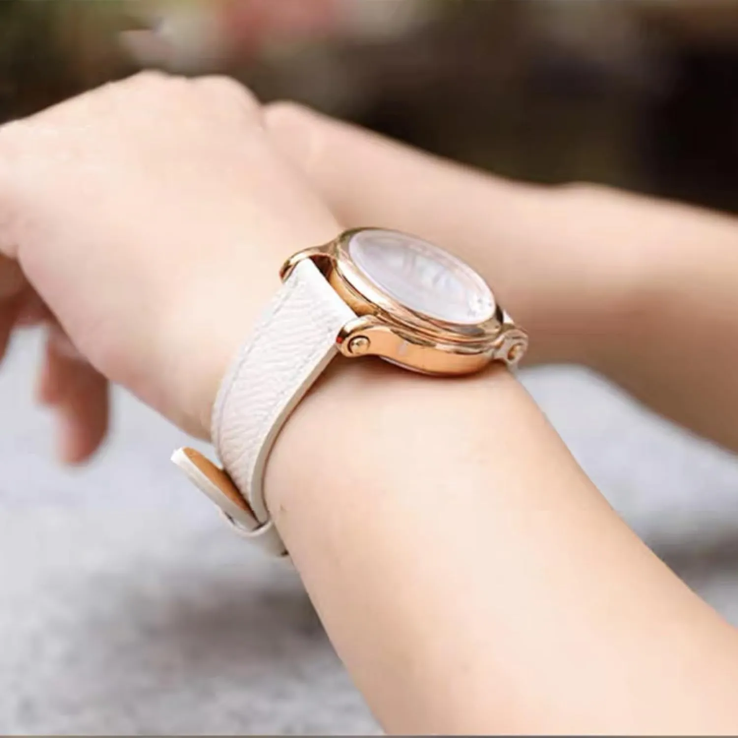 Top Grain Leather Watch Band Handmade Quick Release Thin Textured Genuine Calfskin Leather Epsom Watch Strap Replacement Band Strap 12mm 14mm 16mm 18mm 20mm 22mm Women Men