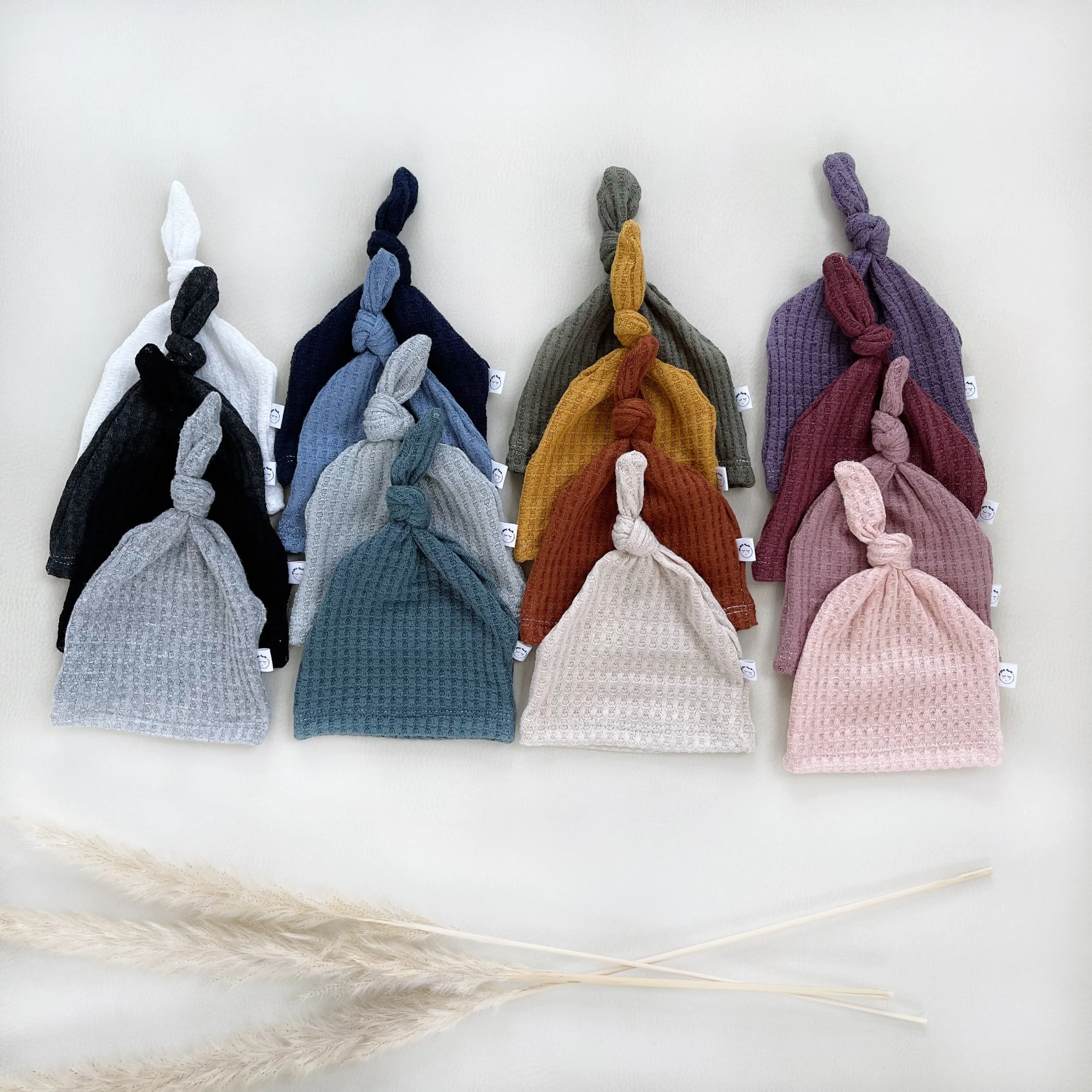 Top Knot Waffle Hat