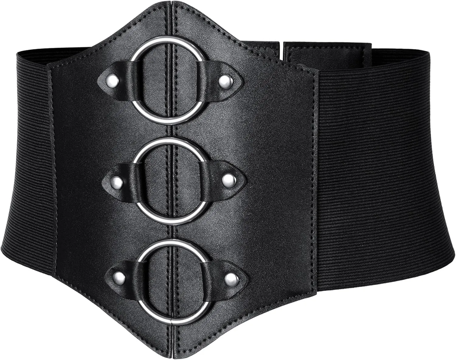 Women's Medieval Renaissance Lace-Up Tied Belt Elastic Steampunk Corset Belts Halloween Cospaly Costume Accessories