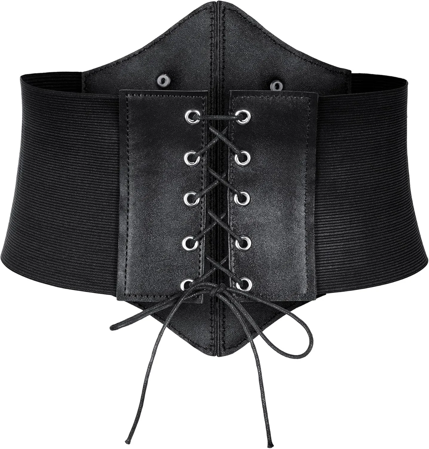 Women's Medieval Renaissance Lace-Up Tied Belt Elastic Steampunk Corset Belts Halloween Cospaly Costume Accessories