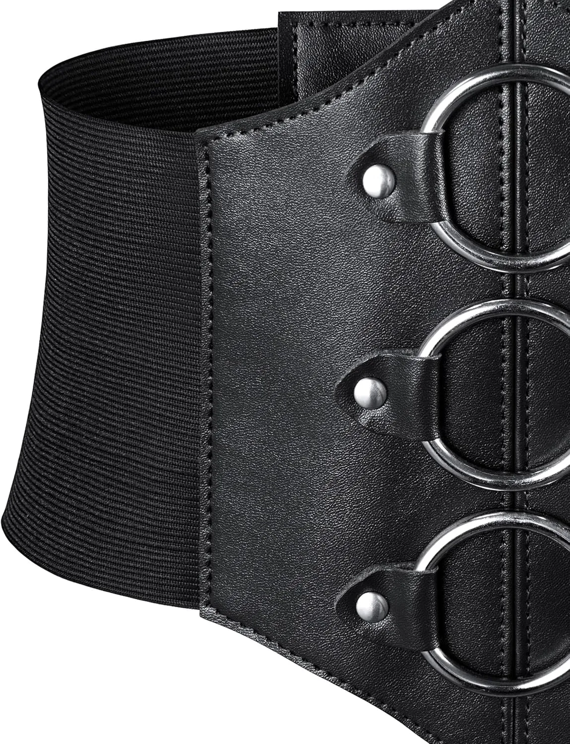 Women's Medieval Renaissance Lace-Up Tied Belt Elastic Steampunk Corset Belts Halloween Cospaly Costume Accessories